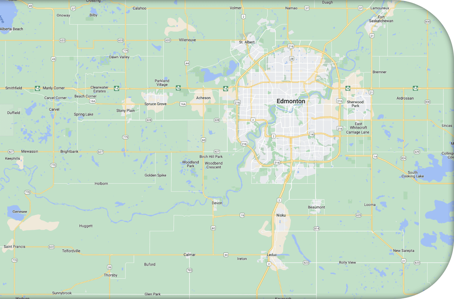 Millenium Mechanical service map.